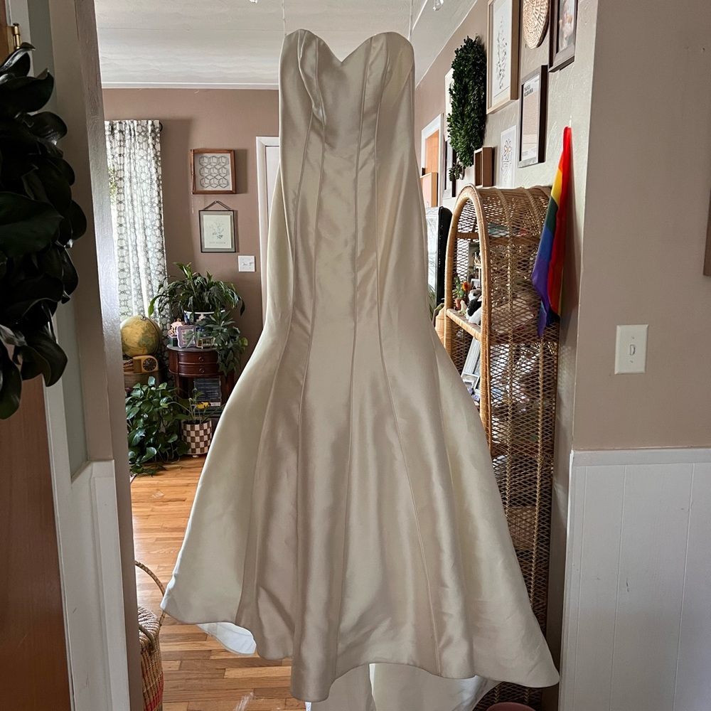 cristiano lucci ivory mermaid dress EUC bridal size 10